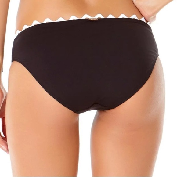 NWT Anne Cole BLACK RIC-RAC SOLIDS BIKINI BOTTOM - Picture 4 of 5